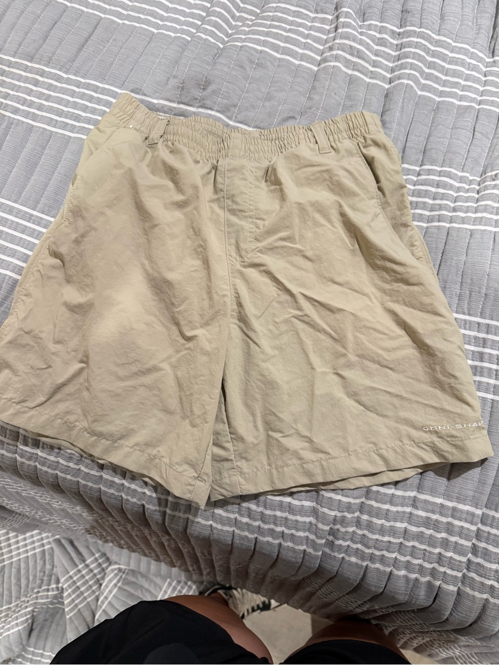 Columbia Tan Elastic-Waist Kids Shorts